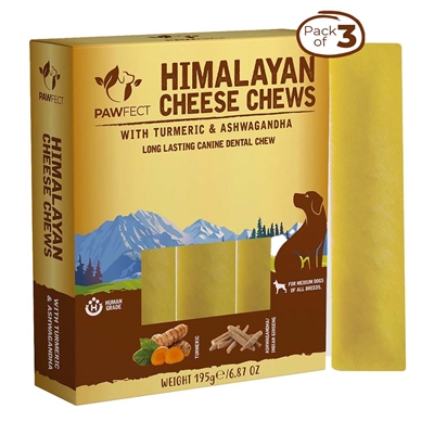 Pawfect Himalaya Yaki Ostben med Gurkemeja & Ashwagandha MEDIUM 3 x 65g